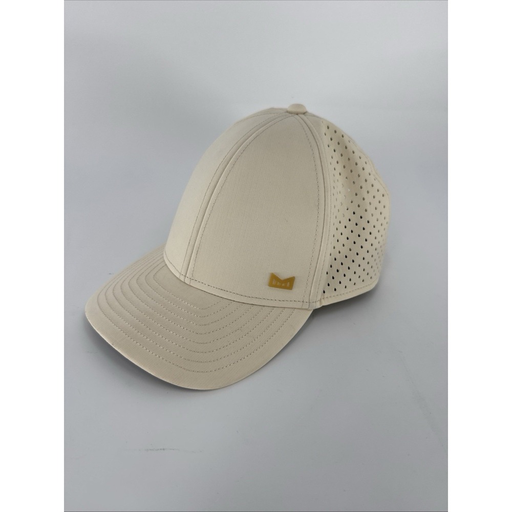 Melin A-Game Hydro Performance Snapback Hat Cream Gray Mesh